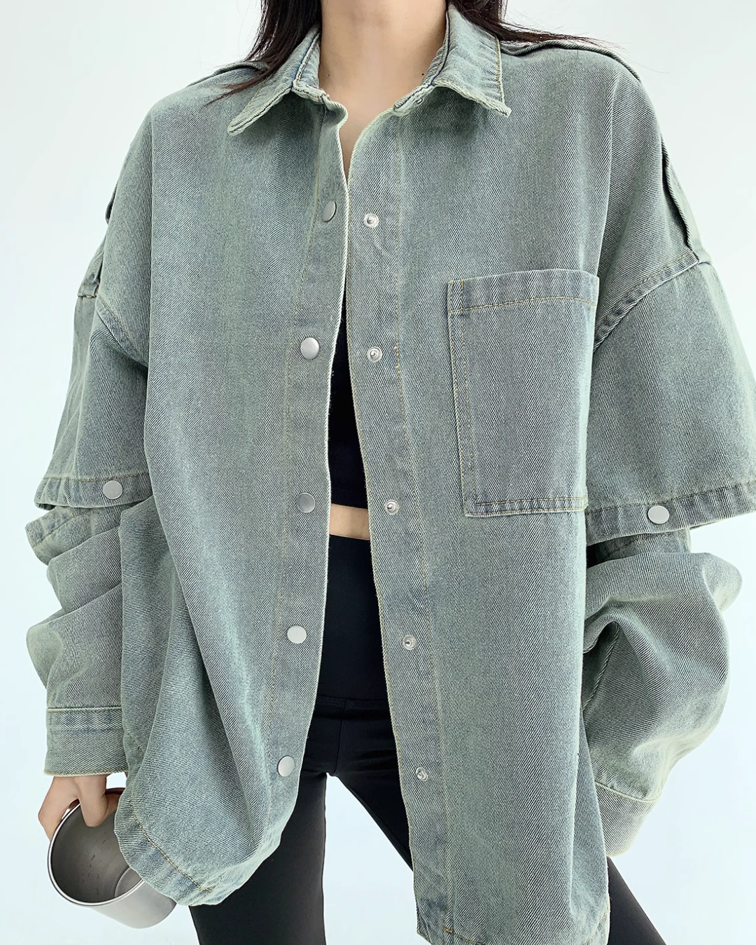 Vintage Blue Denim Shirt YLS0549