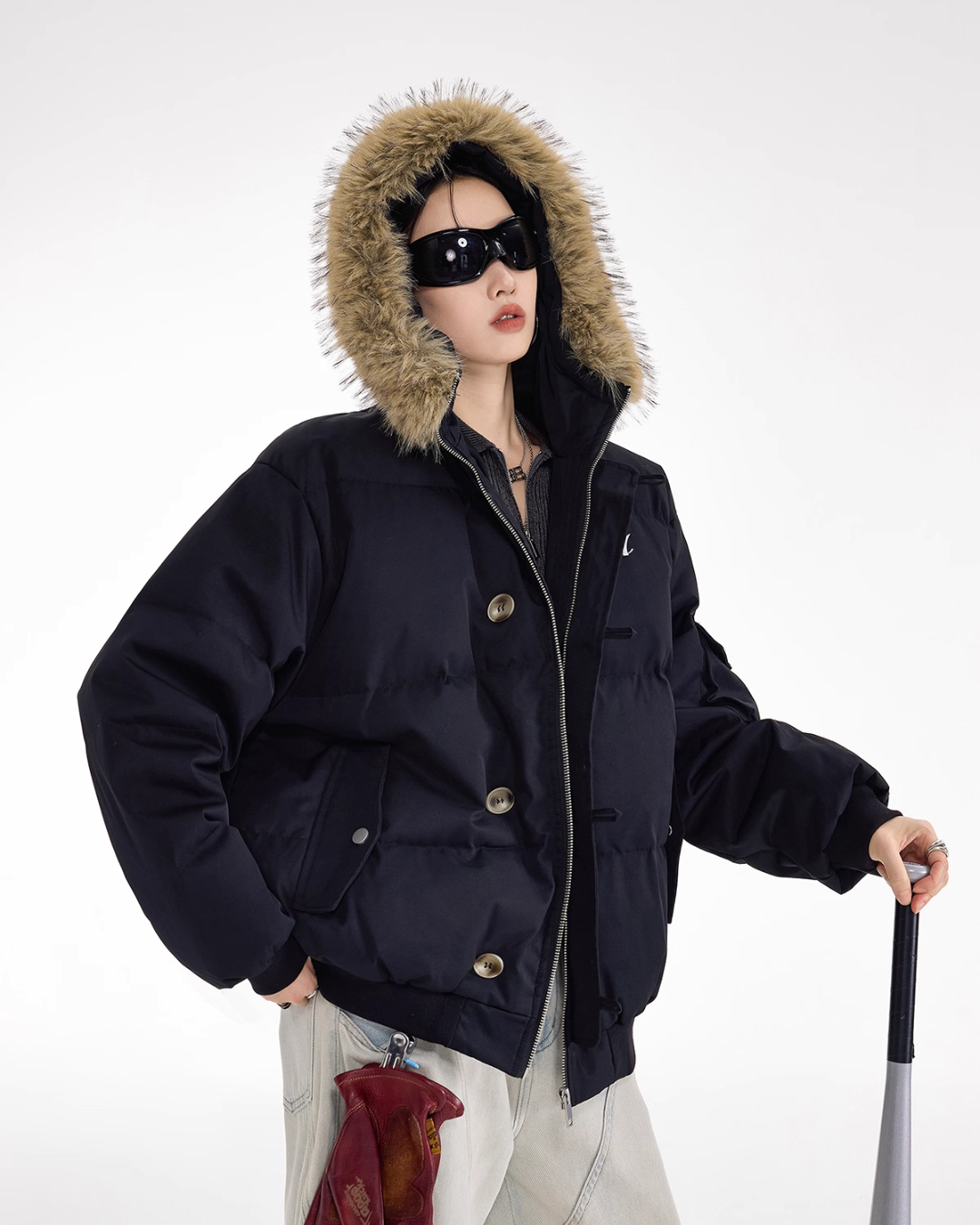 Fur Hood Down Jacket ICM0100