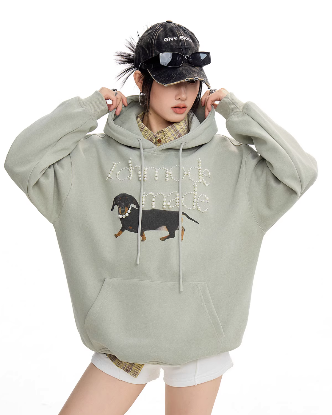 Dog Pearl Logo Sweat Hoodie ICM0090