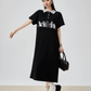 Cat Graphic Polo Long Dress FER0199