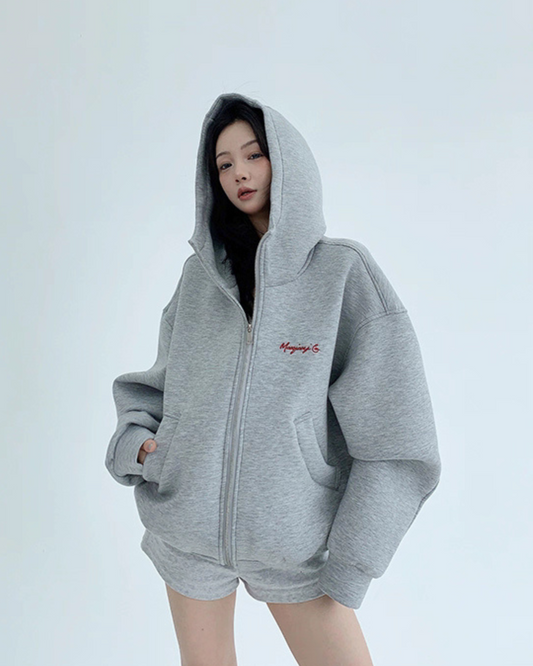 Back Logo Sweat Hood Jacket YLS0908
