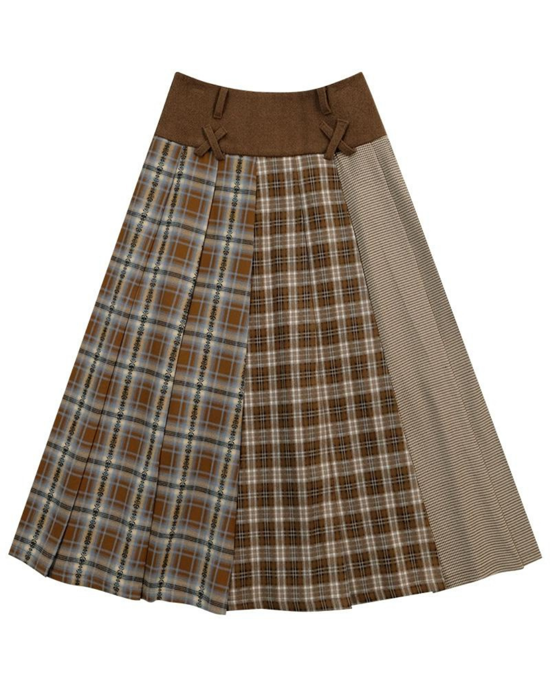 Retro Plaid Pleated Skirt ZZF0328