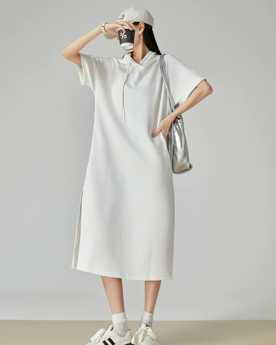 Sweatshirt Hoodie Dress FER0184