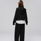 Double Zip Hood Jacket / Frill Docking Sweatpants ASG0017