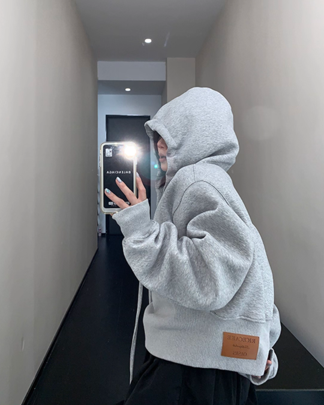 Vintage Short Hood Sweatshirt YLS0915