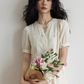 Flower Embroidery Tiered Mini Dress VAS0020
