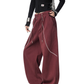 Color Contrast Stitch Sweat Pants ICM0105