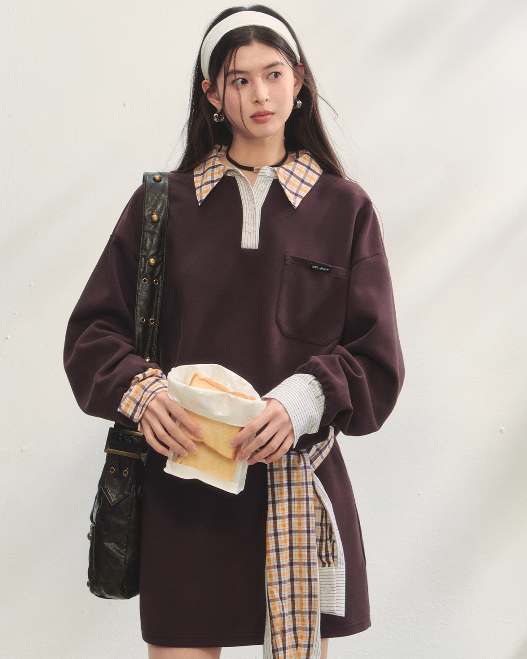 Paid Collar Polo Knit / Mini Skirt ASG0072