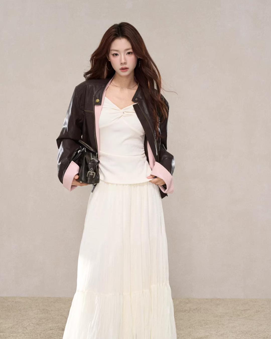 Pink Leather Jacket WDB0016