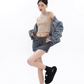 Wide Shoulder Vintage Denim Jacket CCS0030