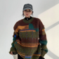 Retro Pattern Damage Knit YLS0716