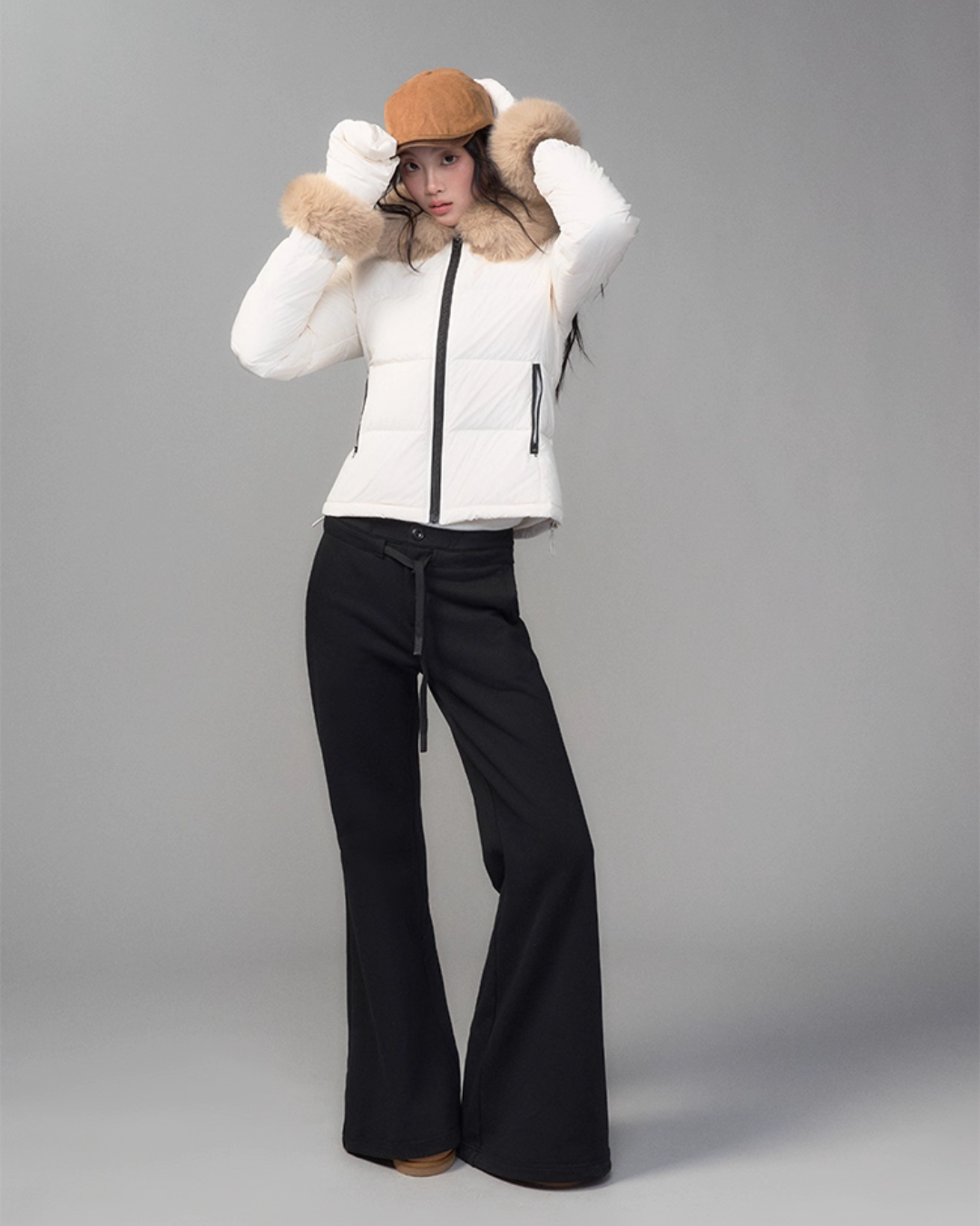 Fur Collar Down Jacket TRK0005