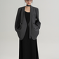 V-Neck Loose Jacket with Choker SRS0324