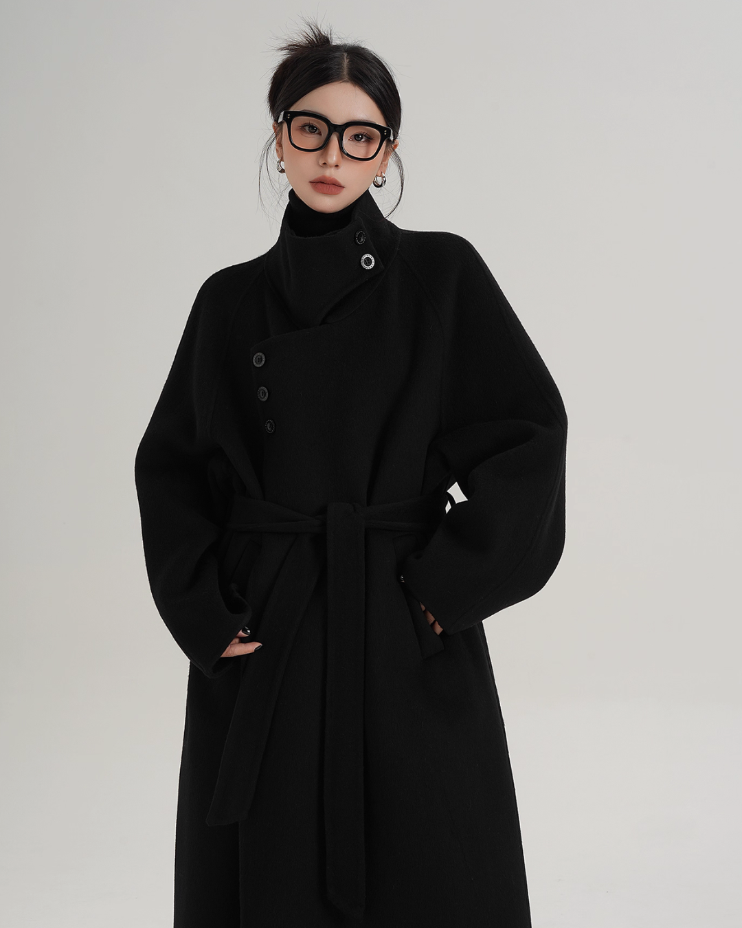 Stand Collar Long Coat SRS0368