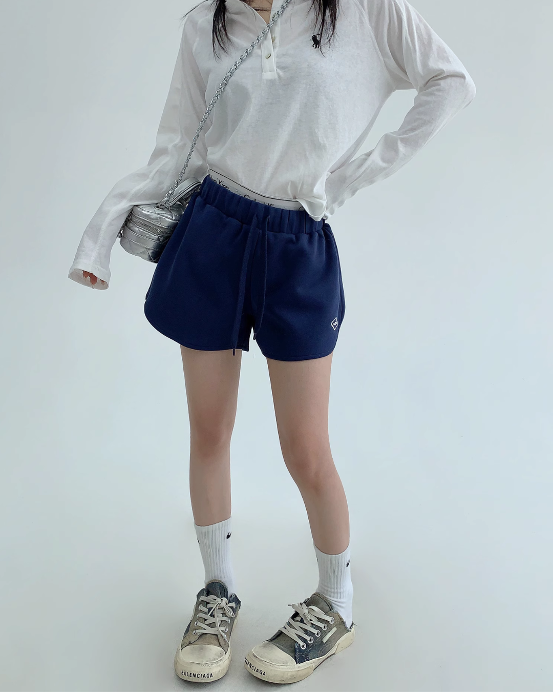 Logo Printed Sweat Shorts YLS0870