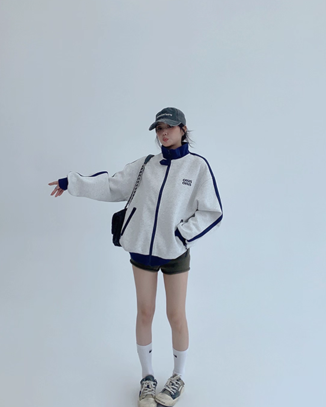 Stand Neck Track Jacket YLS0888