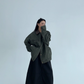 Leather Collar Military Jacket YLS0914