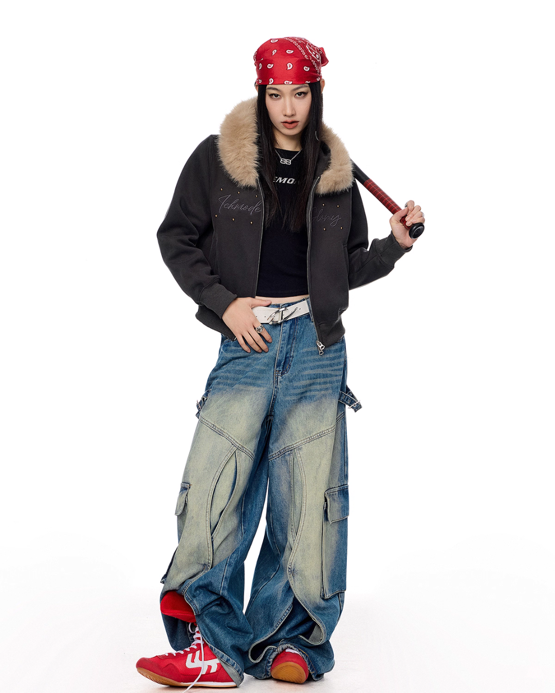 Fur Hood Zip Hoodie ICM0093