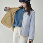 Wave Quilting Collarless Jacket AMU0045