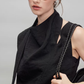 French Ribbon Sleeveless Top / Irregular Tulip Hem Skirt TEO0010
