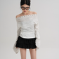 Off-Shoulder Long Sleeve Top SRS0354