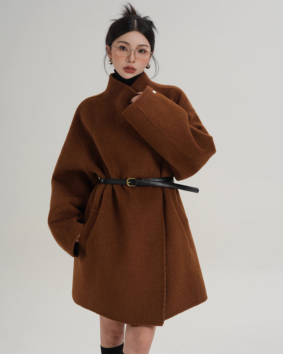 Mid Length Wool Coat  SRS0373