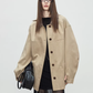 Patchwork Mid-Length Trench Coat TEO0008