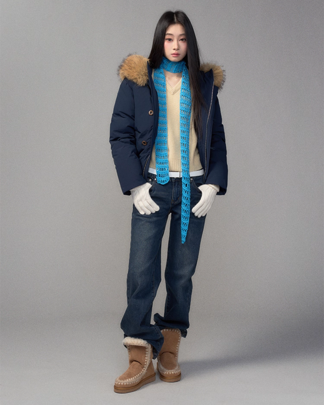 Fur Hood Down Jacket TRK0008