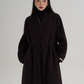 V-Neck Wool Long Coat SRS0387