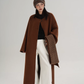 Collarless Coat with Checkered Scarf SRS0405