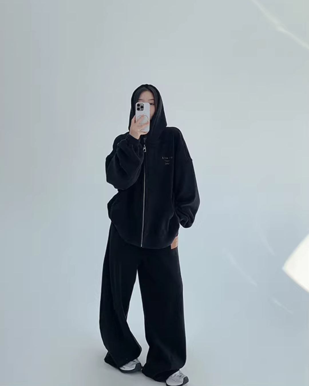 Fleece Zip-Up Hoodie / Fleece Wide Pants YLS1016