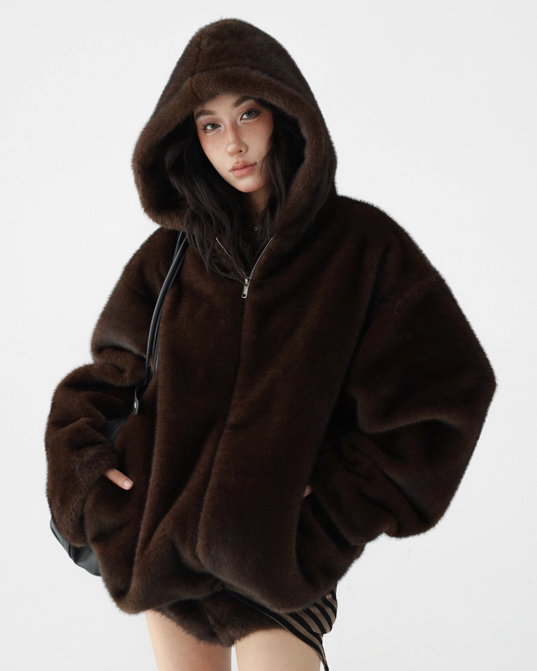 Fur Hoodie Jacket / Fur Shorts ACS0224