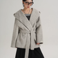 Open Collar Long Coat SRS0414
