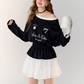 Jersey Element Top / Frill Skirt ASG0004