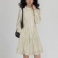 Polo Collar Long-Sleeve Dress VAS0190