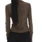 Suede Slim Short Jacket IMX0002