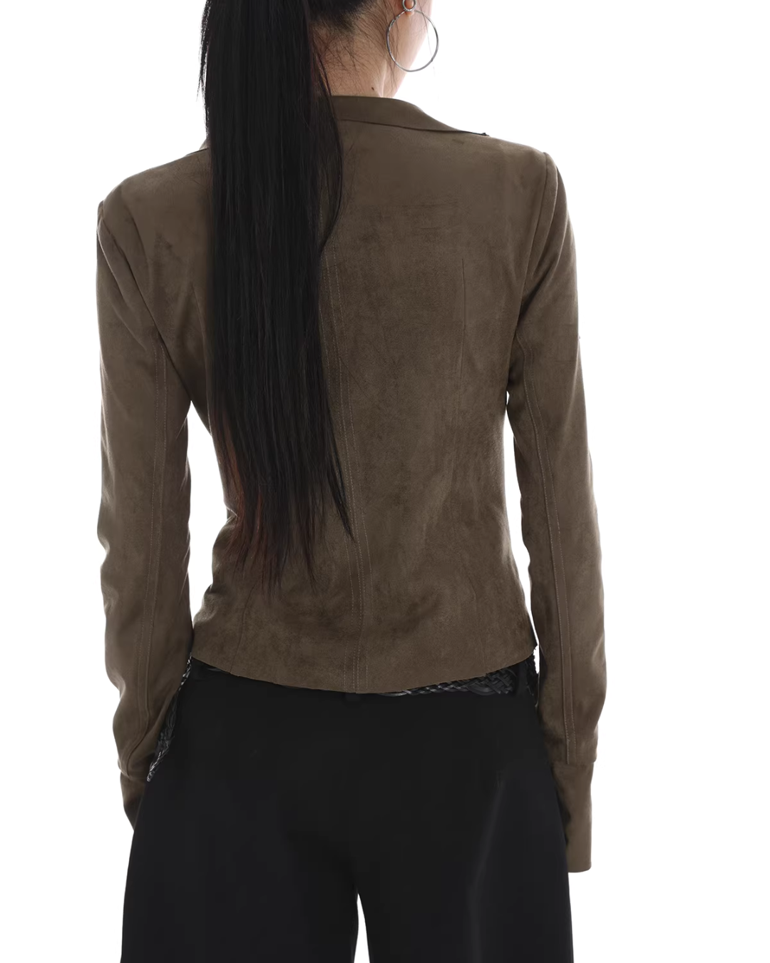 Suede Slim Short Jacket IMX0002