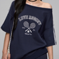 One Shoulder Sweat Top / Sweat Mini Skirt ASG0044