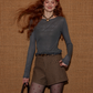 Retro Casual Khaki Jacket / Long-Sleeve Top ASG0052