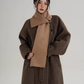Scarf Design Long Wool Coat SRS0409
