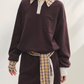 Paid Collar Polo Knit / Mini Skirt ASG0072