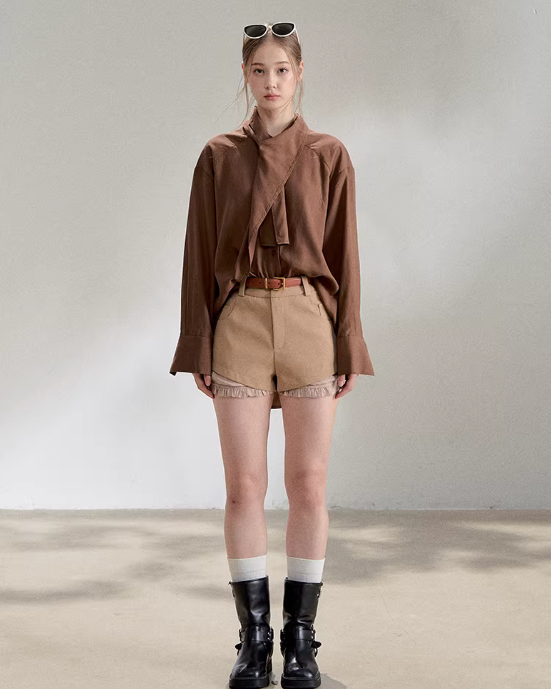 Tie-Up Long-Sleeve Shirt RCR0020