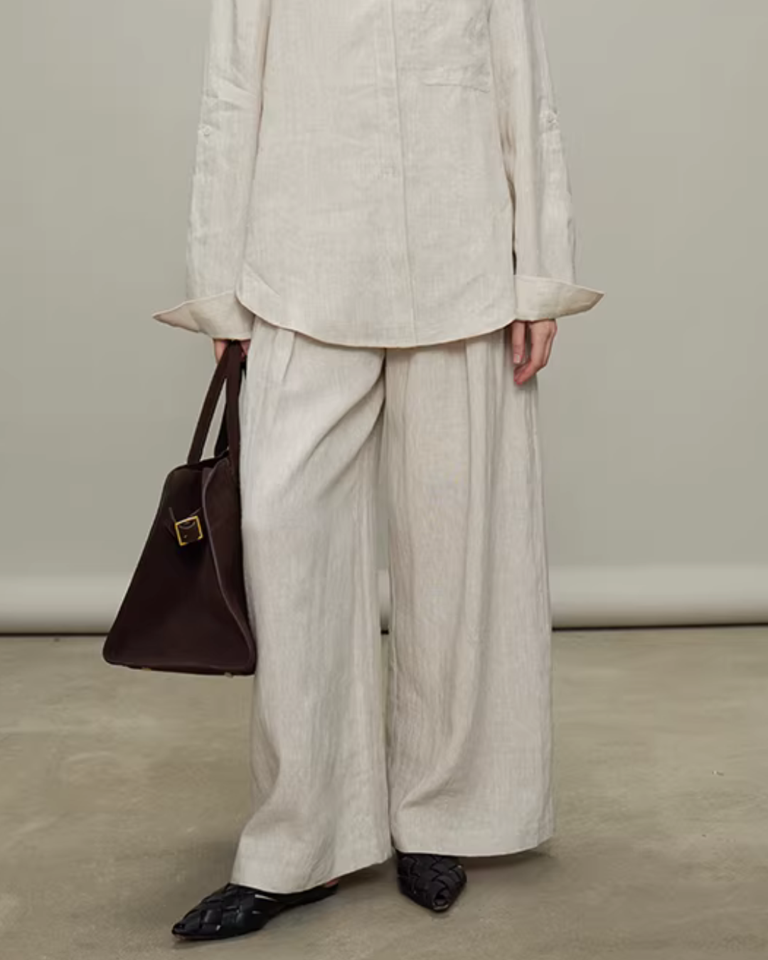 Linen Long-Sleeve Shirt / Casual Pants TEO0003