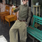 Knit Panel Quilted Knit Jacket WWP0019