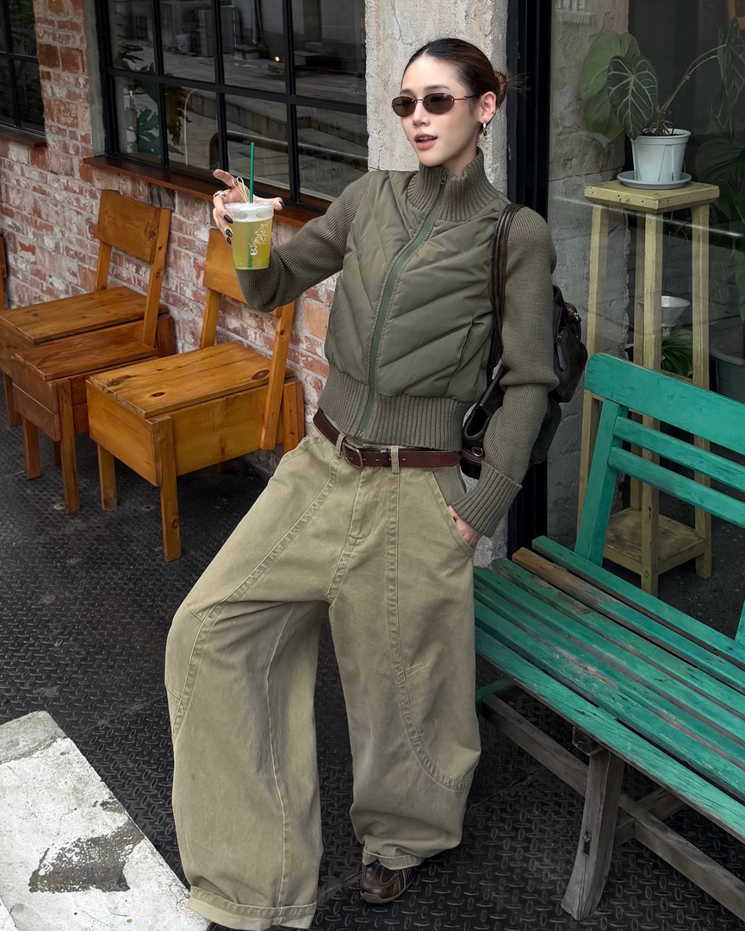 Knit Panel Quilted Knit Jacket WWP0019