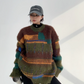 Retro Pattern Damage Knit YLS0716