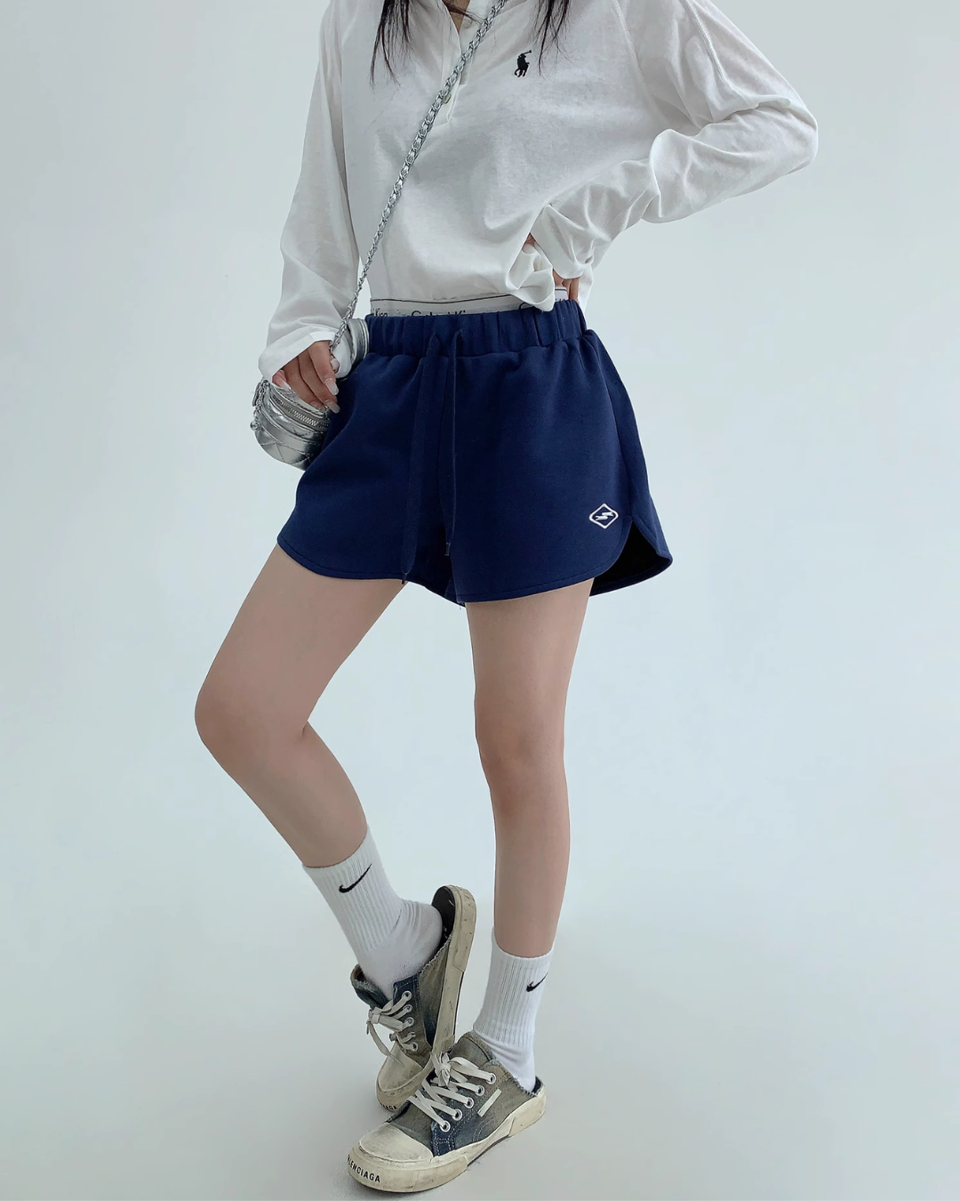 Logo Printed Sweat Shorts YLS0870