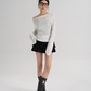 Off-Shoulder Long Sleeve Top SRS0354
