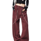 Color Contrast Stitch Sweat Pants ICM0105