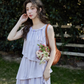 Asymmetrical Tiered Dress / Summer Knit Cardigan SMS0001